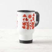 Whimsical Woodland Animals Sun Travel Mug トラベルマグ (正面右)