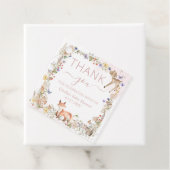 Whimsical Woodland Animals Wildflower Baby Shower  フェイバータグ (インサイチュ)