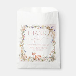 Whimsical Woodland Animals Wildflower Baby Shower  フェイバーバッグ