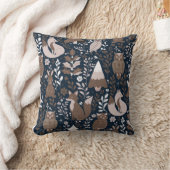 Whimsical Woodland Creatures Pattern クッション (ブランケット)