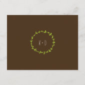  whimsical woodland foxes のウェディング・セーブ・ザ・デート セーブザデート (裏面)