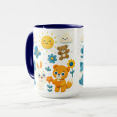 Whimsical Woodland Friends Ceramic Mug マグカップ (正面左)