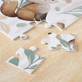 Whimsical Woodland Friends in the Forest ジグソーパズル (側面)