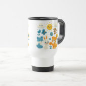 Whimsical Woodland Friends Travel Mug トラベルマグ (正面右)