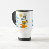 Whimsical Woodland Friends Travel Mug トラベルマグ (正面左)
