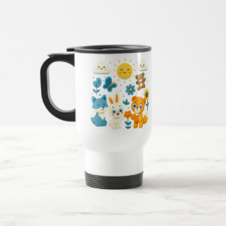 Whimsical Woodland Friends Travel Mug トラベルマグ