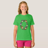 Whimsical Wreath Border Adorned With Witchy Toads Tシャツ (正面フル)