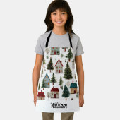 Whimsical Xmas Apron – Child’s Name エプロン (インサイチュ)