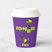 Whimsical Zombie Party Halloween Party 紙コップ (正面)
