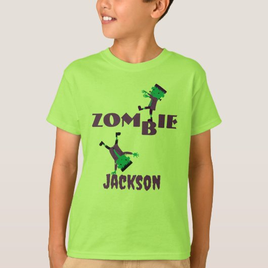 Whimsical Zombie Party Halloween Party Tシャツ (正面)