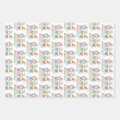 Whimsicale wishes for  cozy holiday season ラッピングペーパーシート (正面)