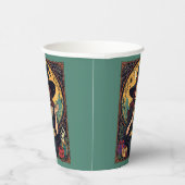 Whimsically Enchanting Witch With Spiders 紙コップ (右)