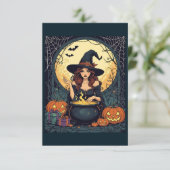 Whimsically Enchanting Witch With Spiders and Jack 招待状 (スタンド正面)