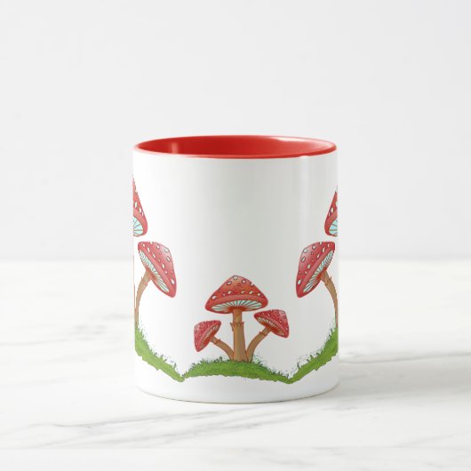 WhimsicialCharm:キノコの芸術美しい マグカップ (中央)