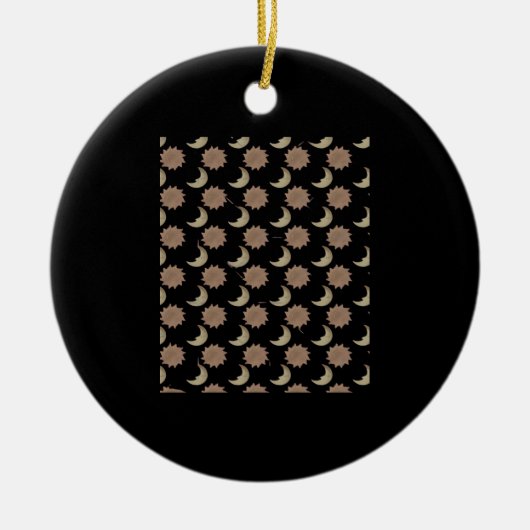 Whimsigoth Cloudsグラフィック セラミックオーナメント (正面)