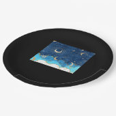 Whimsigoth Clouds Sun Moon Witchy Classic ペーパープレート (アングル)
