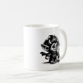 Whimsigoth Cyborg Internet Trollヴィンテージアートデザイン コーヒーマグカップ (正面右)