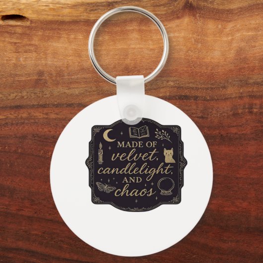 Whimsigoth Fantasy Mystical Forests, Moons & Magic キーホルダー (正面)