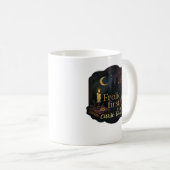 Whimsigoth Fantasy Mystical Forests, Moons & Magic コーヒーマグカップ (正面右)