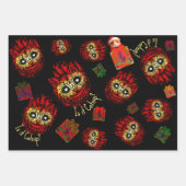 WHIMSIGOTH HOLIDAYラッピング紙3シートセット ラッピングペーパーシート (正面2)