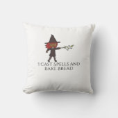 Whimsigoth Ink – 神秘的な森、ムーンズ魔法Cl クッション (正面)