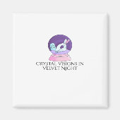 Whimsigoth Ink – 神秘的な森、ムーンズ&魔法R マグネット (正面)