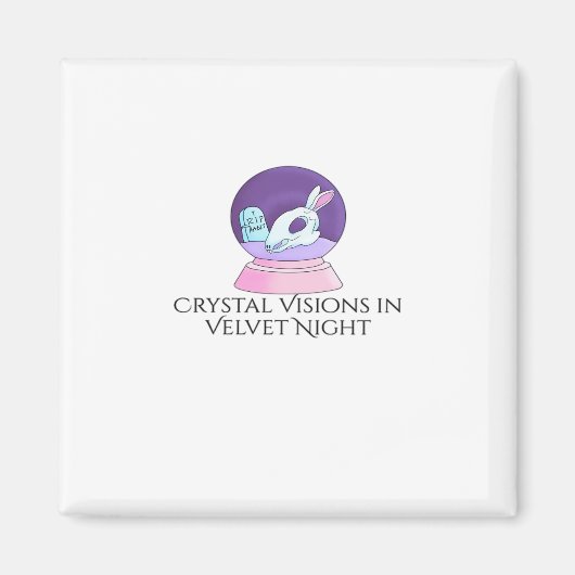 Whimsigoth Ink – 神秘的な森、ムーンズ&魔法R マグネット (正面)