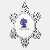 Whimsigoth Ink – Mystical Forests, Moons & Magic A スノーフレークピューターオーナメント (右)