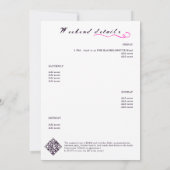 Whimsigoth Mystical Love Potion Bachelorette Party 招待状 (裏面)