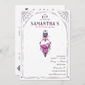 Whimsigoth Mystical Love Potion Bachelorette Party 招待状 (正面/裏面)