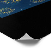 Whimsigoth Night Sky Sun Moon Witchy Classic Desig ポスター (角)