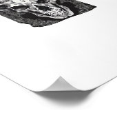 Whimsigoth Skull Gothic  Aesthetic Design Classic ポスター (角)