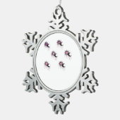 Whimsigoth Sun Moon Witchy スノーフレークピューターオーナメント (右)