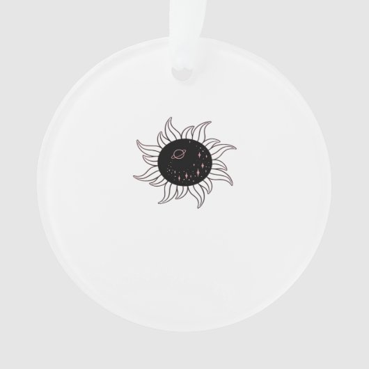 Whimsigoth Sun Space Mountains And Sunset オーナメント (正面)
