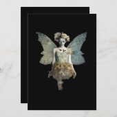 Whimsigoth Zombie Fairy Old Timey Gothic Moody Art シーズンカード (正面/裏面)