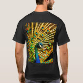 WhimsiPlume: Ethereal Peacock Apparel Tシャツ (裏面)