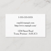 Whimsyとプレーン整形外科の外科医の名刺 名刺 (裏面)