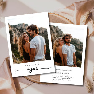 Whimsyスクリプト2写真彼女は言ったYes婚約 招待状
