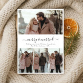 Whimsyスクリプト4写真とメリークリスマ結婚したス シーズンカード