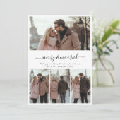 Whimsyスクリプト4写真とメリークリスマ結婚したス シーズンカード (スタンド正面)