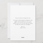 Whimsyスクリプト4写真とメリークリスマ結婚したス シーズンカード (裏面)