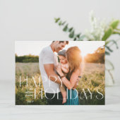 Whimsyハッピーホリデーモダンフルフォト シーズンカード (スタンド正面)