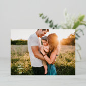 Whimsyハッピーホリデーモダンフルフォト 箔シーズンカード (立ち正面)