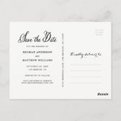 Whimsyフォトセーブ・ザ・デート案内はがき ポストカード (裏面)