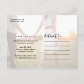 Whimsyフォトセーブ・ザ・デート案内 案内ポストカード (裏面)