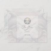 Whimsyモダン Dolphins結婚式RSVP応答カード 出欠カード (正面/裏面)