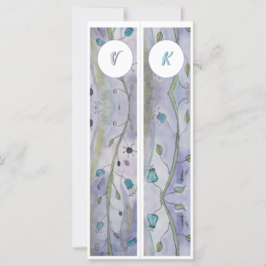 Whimsyモノグラムのフローラ2ブックマーク (正面)