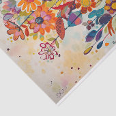 Whimsy夏のフローラ抽象芸術絵画の切り離し 薄葉紙 (詳細)