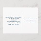 Whimsy日付はがき、青を保存 案内ポストカード (裏面)