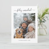 Whimsy書道クリスマスフェリーズNavidad写真 シーズンカード (スタンド正面)